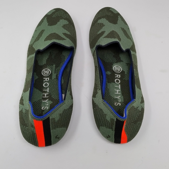 Rothy's Women's Olive Camouflage Loafers 9 - Picture 4 of 8